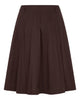 LA ROUGE ApS Vilma Plisse Skirt Skirt Dark Brown