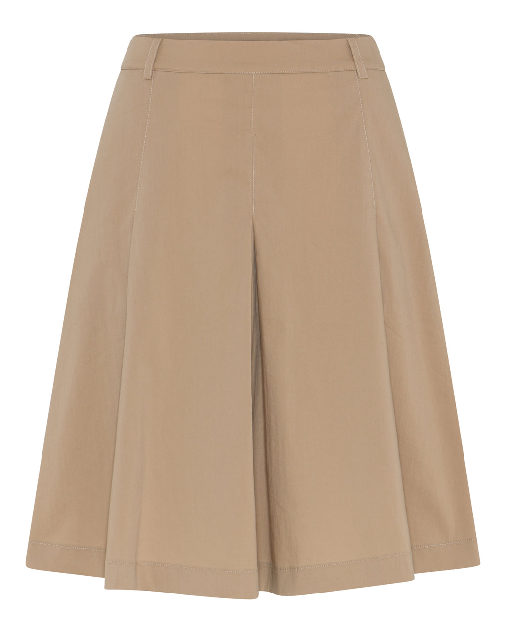 LA ROUGE ApS Vilma Plisse Skirt Skirt Dark Sand
