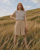 LA ROUGE ApS Vilma Plisse Skirt Skirt Dark Sand