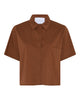 LA ROUGE ApS Vilma S/S Shirt Short Sleeve Chestnut