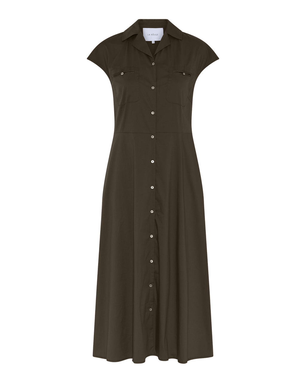 LA ROUGE ApS Vilma Shirtdress Shirtdress Army Green