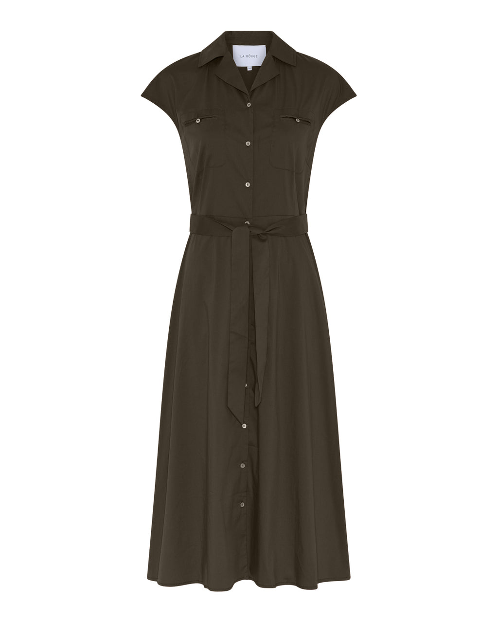 LA ROUGE ApS Vilma Shirtdress Shirtdress Army Green