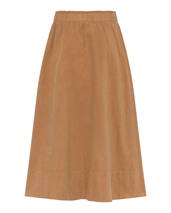 LA ROUGE ApS Vilma Skirt - Corduroy Skirt Camel