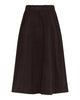 LA ROUGE ApS Vilma Skirt - Corduroy Skirt Dark Brown