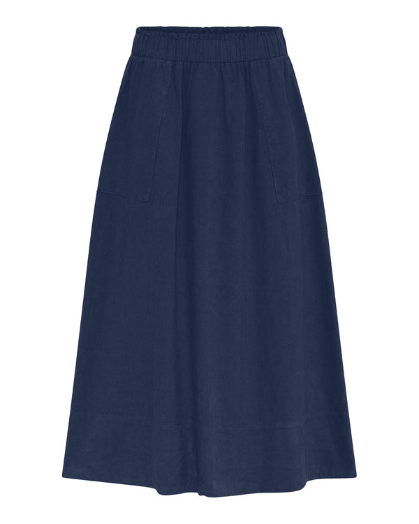 LA ROUGE ApS Vilma Skirt - Corduroy Skirt Navy