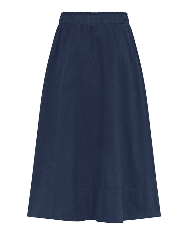 LA ROUGE ApS Vilma Skirt - Corduroy Skirt Navy