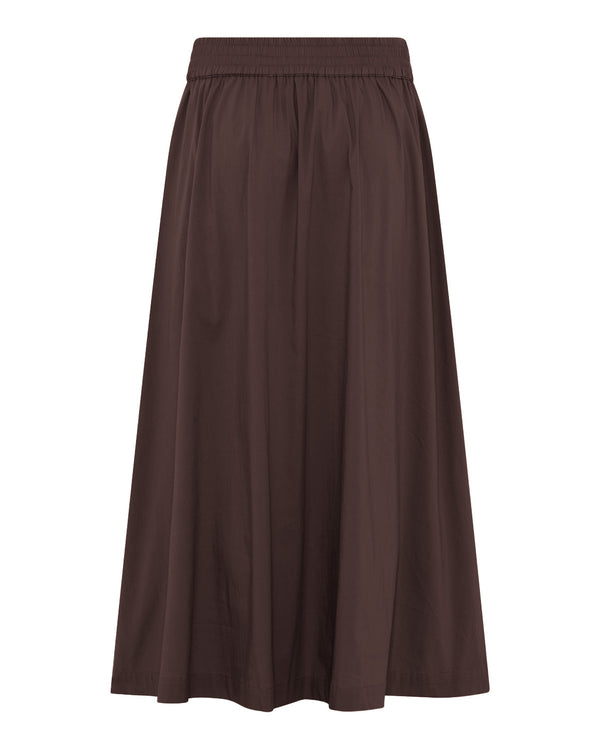 LA ROUGE ApS Vilma Skirt - Long Skirt Dark Brown
