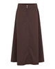 LA ROUGE ApS Vilma Skirt - Long Skirt Dark Brown