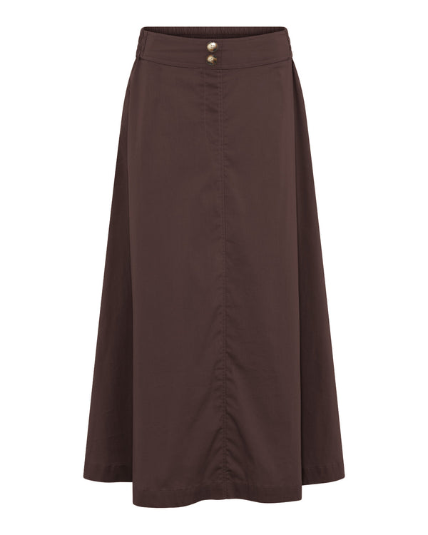 LA ROUGE ApS Vilma Skirt - Long Skirt Dark Brown