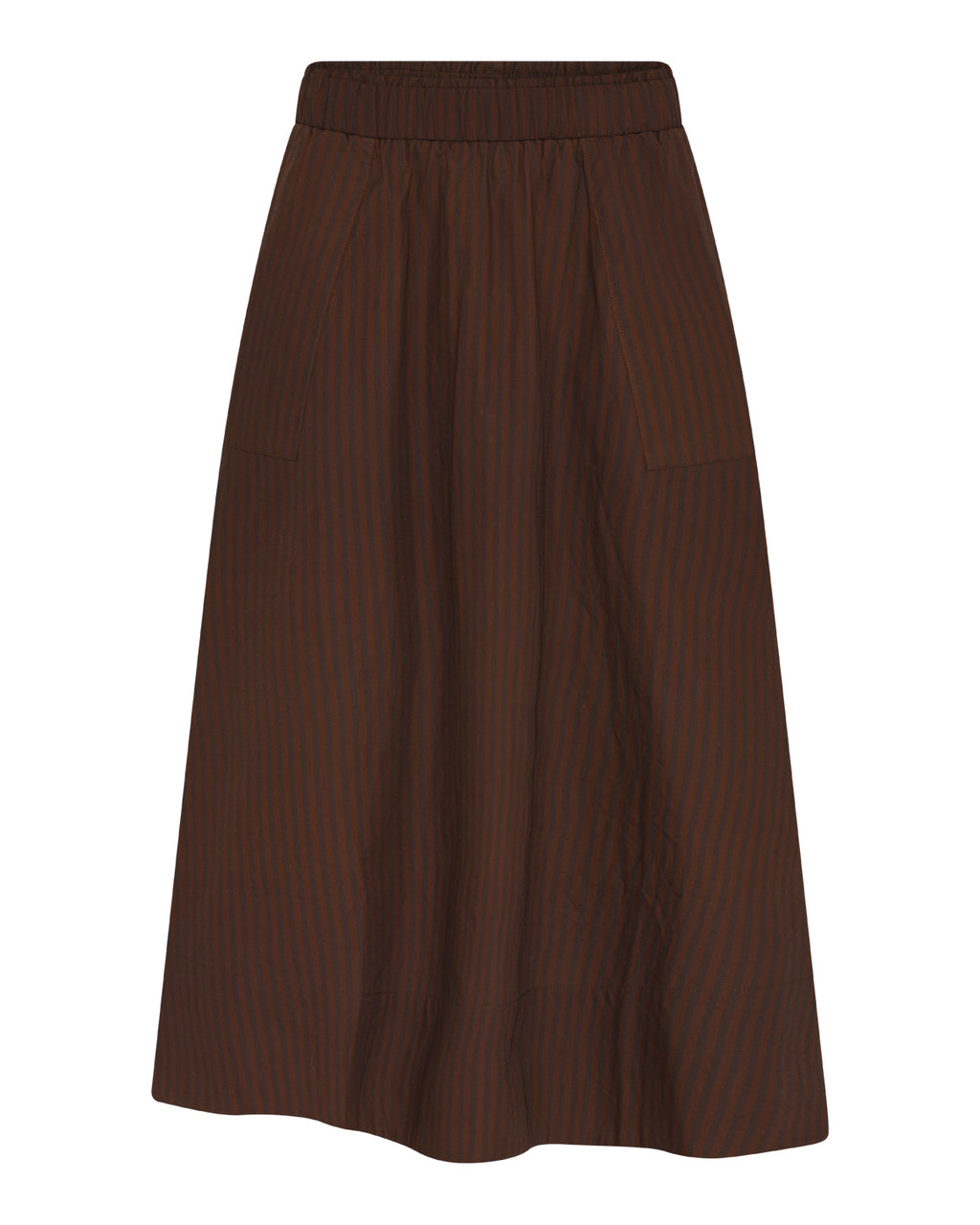 LA ROUGE ApS Vilma Skirt Striped Skirt Brown stripes