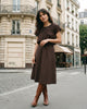 LA ROUGE ApS Vilma Skirt Striped Skirt Brown stripes