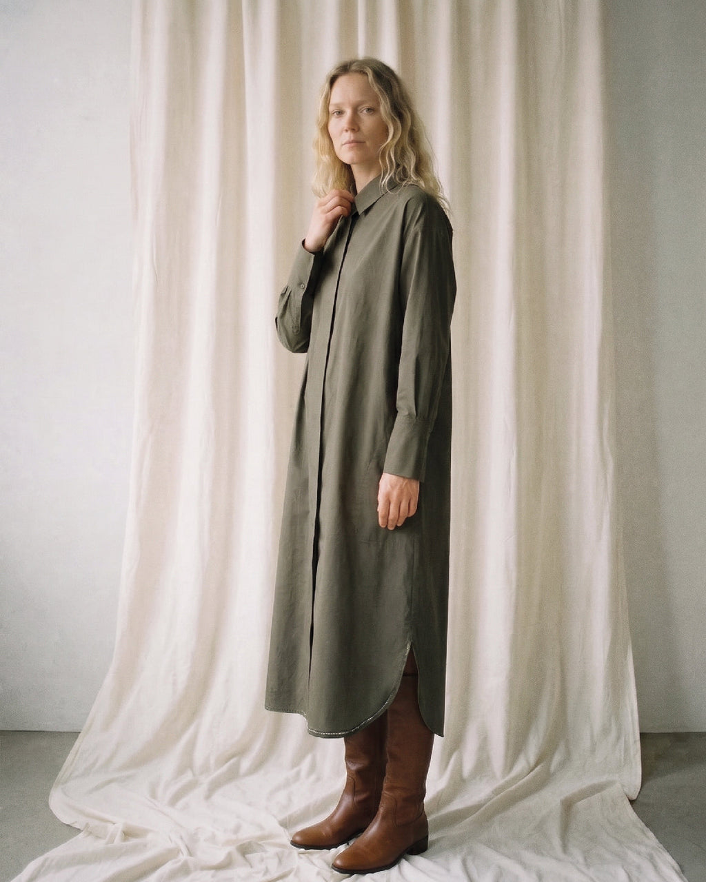 LA ROUGE ApS Vilda Dress Dress Army Green
