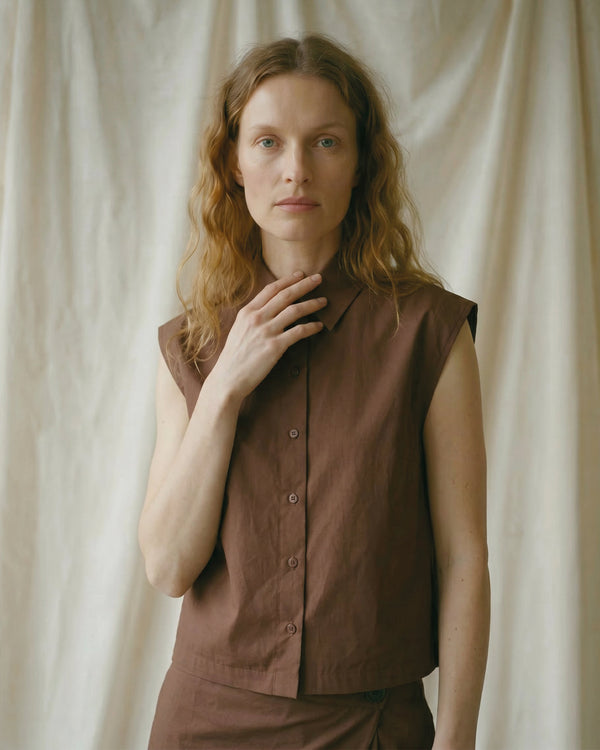 LA ROUGE ApS Pia Blouse Blouse Dark Brown