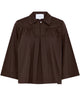 LA ROUGE ApS NOOS - Vilma Shirt Shirt Dark Brown