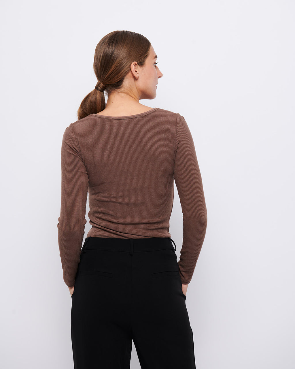 LA ROUGE ApS NOOS - Lisa L/S t-shirt T-shirt Brown