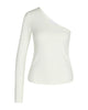 LA ROUGE ApS Lisa One shoulder L/S T-shirt White