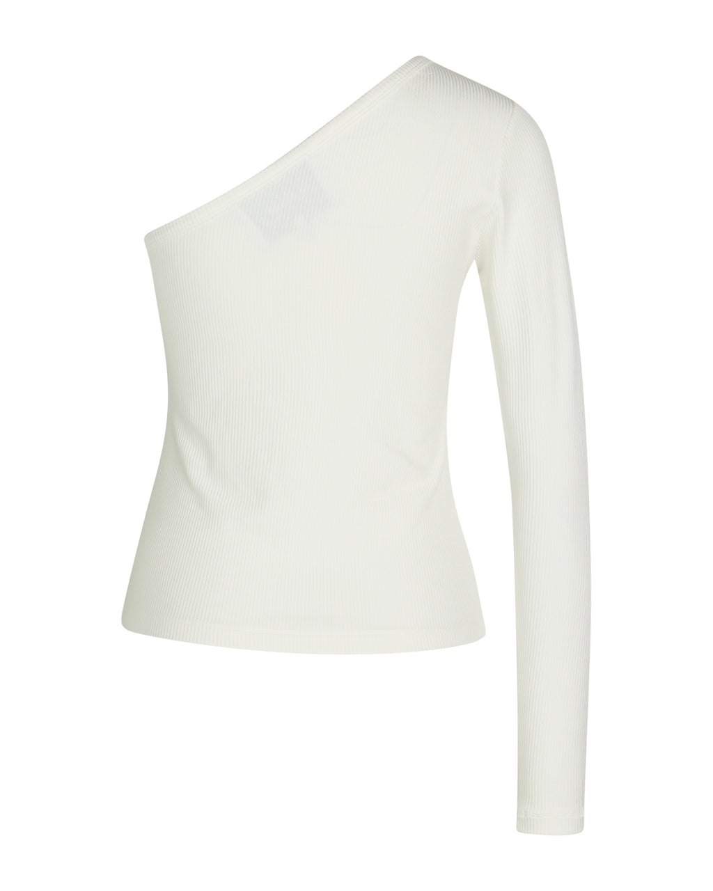 LA ROUGE ApS Lisa One shoulder L/S T-shirt White
